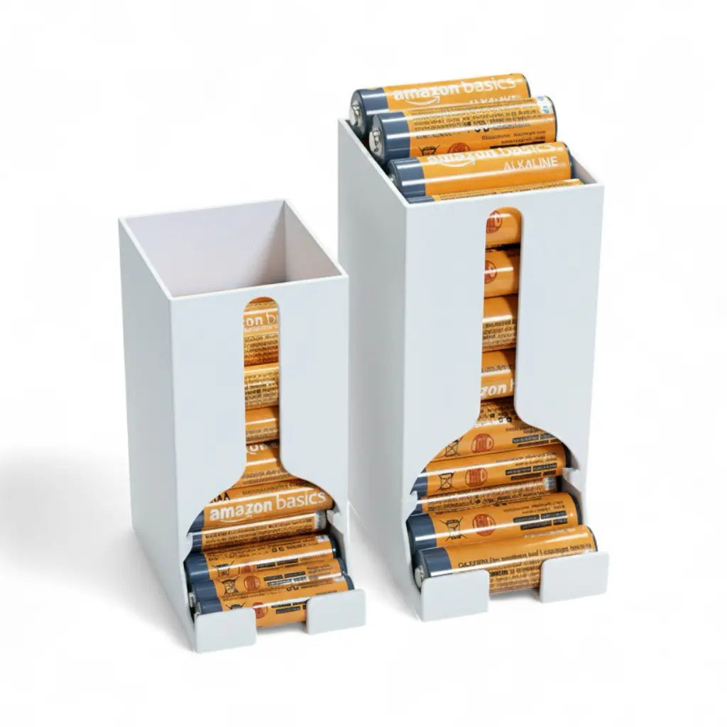 AA and AAA Battery Holder Organizer Caddy