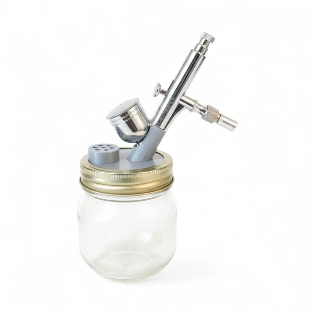 Airbrush Cleaning Pot Stand for Mason Jar Systems