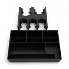 Insert organizer for Arcadia Quest core box with compartments for tokens and cards, view 2