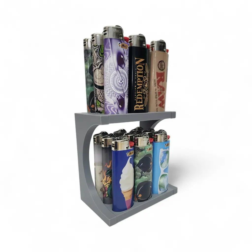 BIC Lighter Display Stand Two Tier Organizer