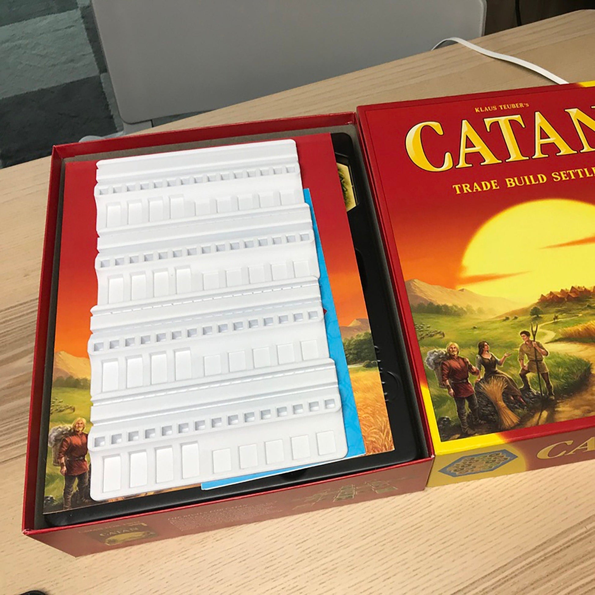 a catan board game sitting on a table