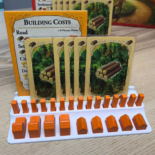 a board game with a bunch of pieces of wood