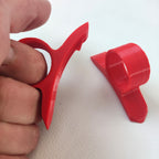 Set of three finger-ring citrus cutters for peeling oranges, view 2