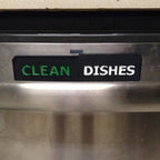 Clean dirty dishwasher sign with sliding indicator, view 5