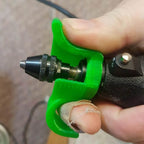 Precision handle grip on a Dremel rotary tool for detail work