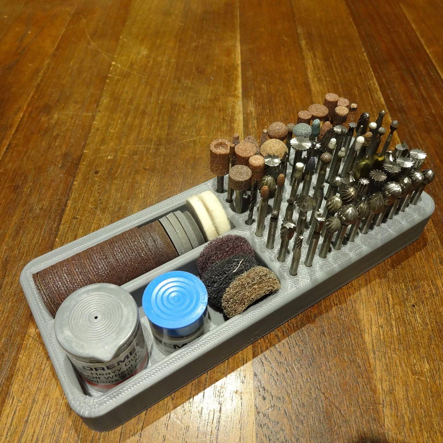 a tool tray filled with different types of tools