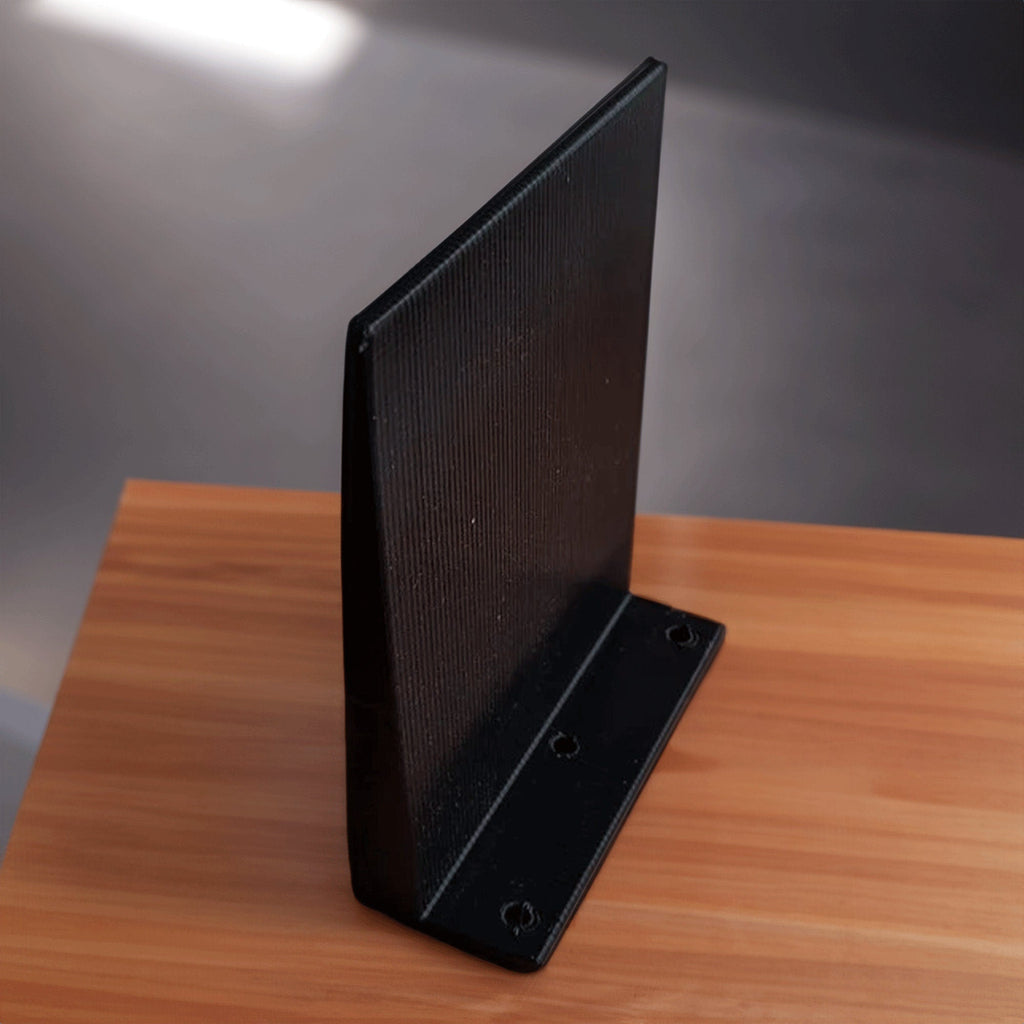 Invisible floating bookshelf bracket holding a stack of books on a wall, view 5