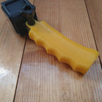 Pistol grip handle with finger grooves for GoPro action cameras