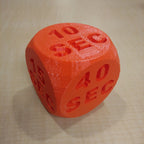 Fitness dice with engraved exercise prompts for home and gym workouts, view 3