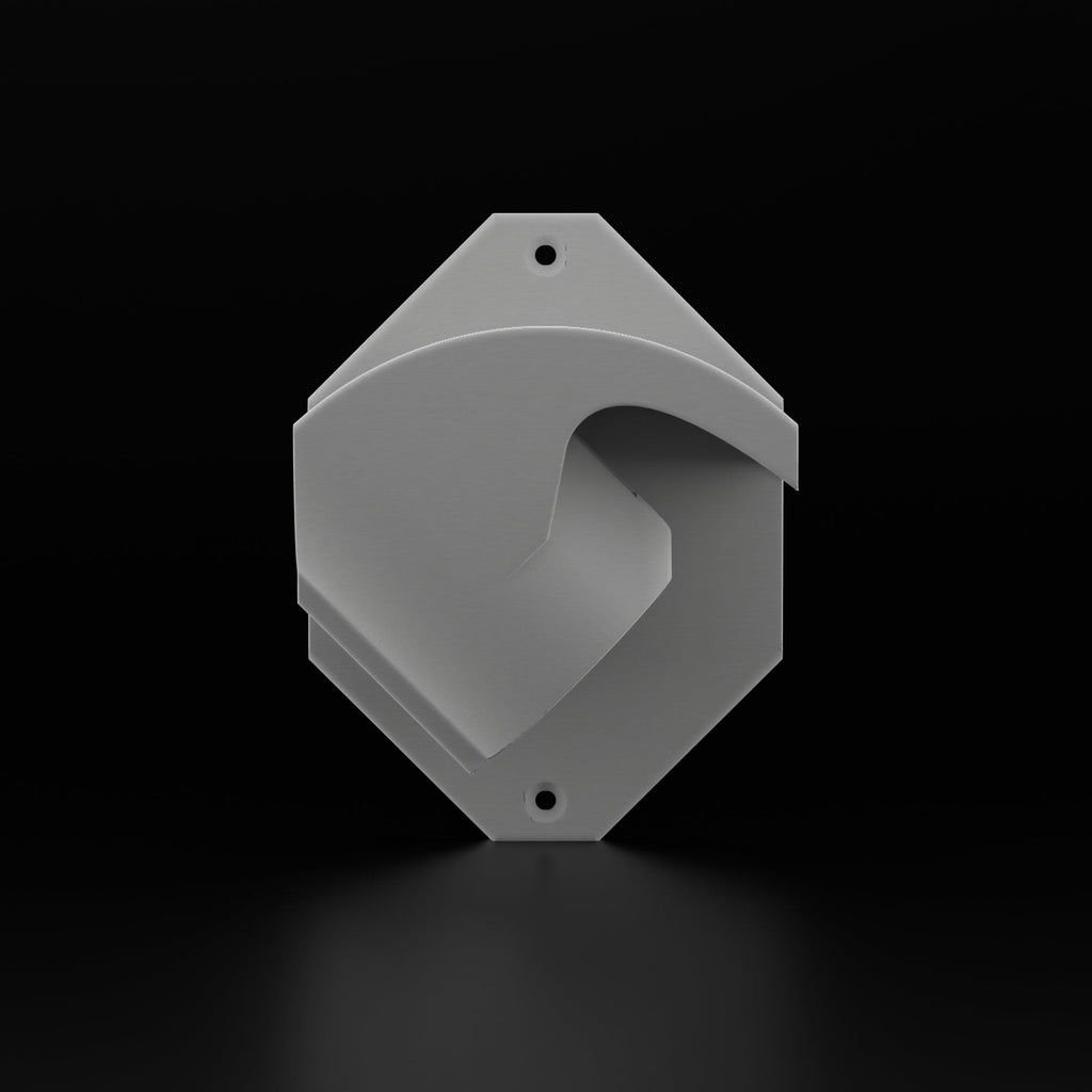 Hexagonal angled J1772 plug holder for Chevy Volt and Bolt EV charging cables, view 2