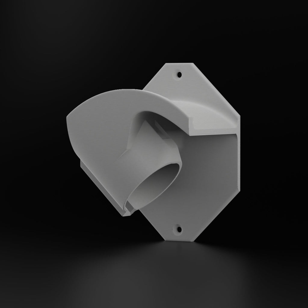 Hexagonal angled J1772 plug holder for Chevy Volt and Bolt EV charging cables, view 3