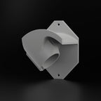Hexagonal angled J1772 plug holder for Chevy Volt and Bolt EV charging cables, view 3