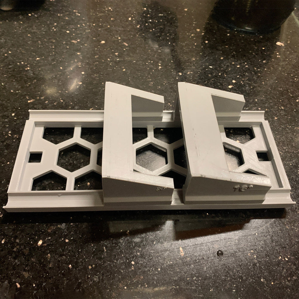 Knife sharpening angle guide holding a 60x180mm whetstone, view 5