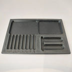 Lock pinning tray with numbered slots for pins, springs and plug parts, view 4