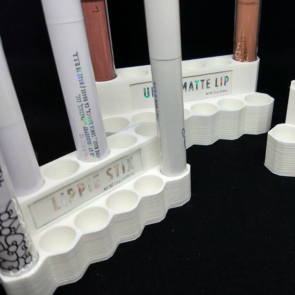 Tiered lipstick holder for ColourPop Lippie Stix and Ultra Matte Lip tubes