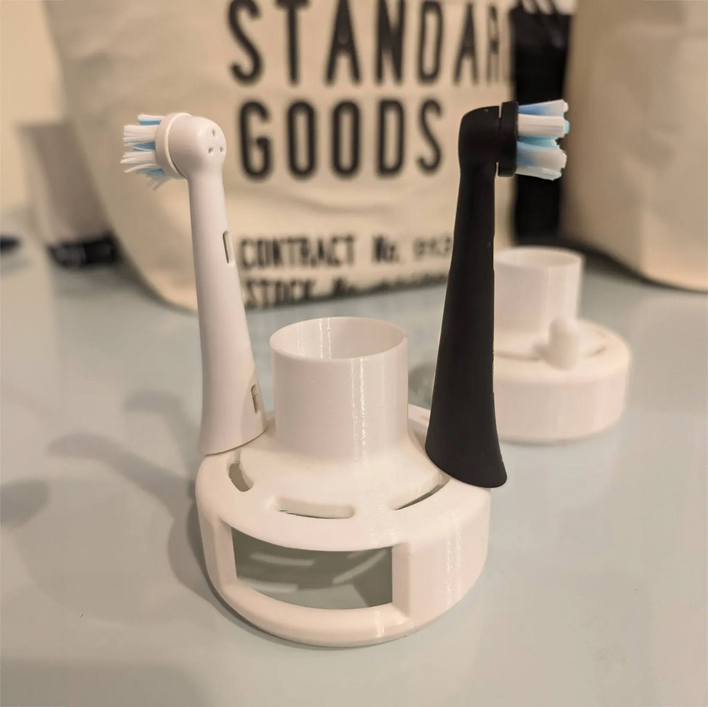 Charging stand for Oral-B iO Series 10 with two spare brush head slots, view 4