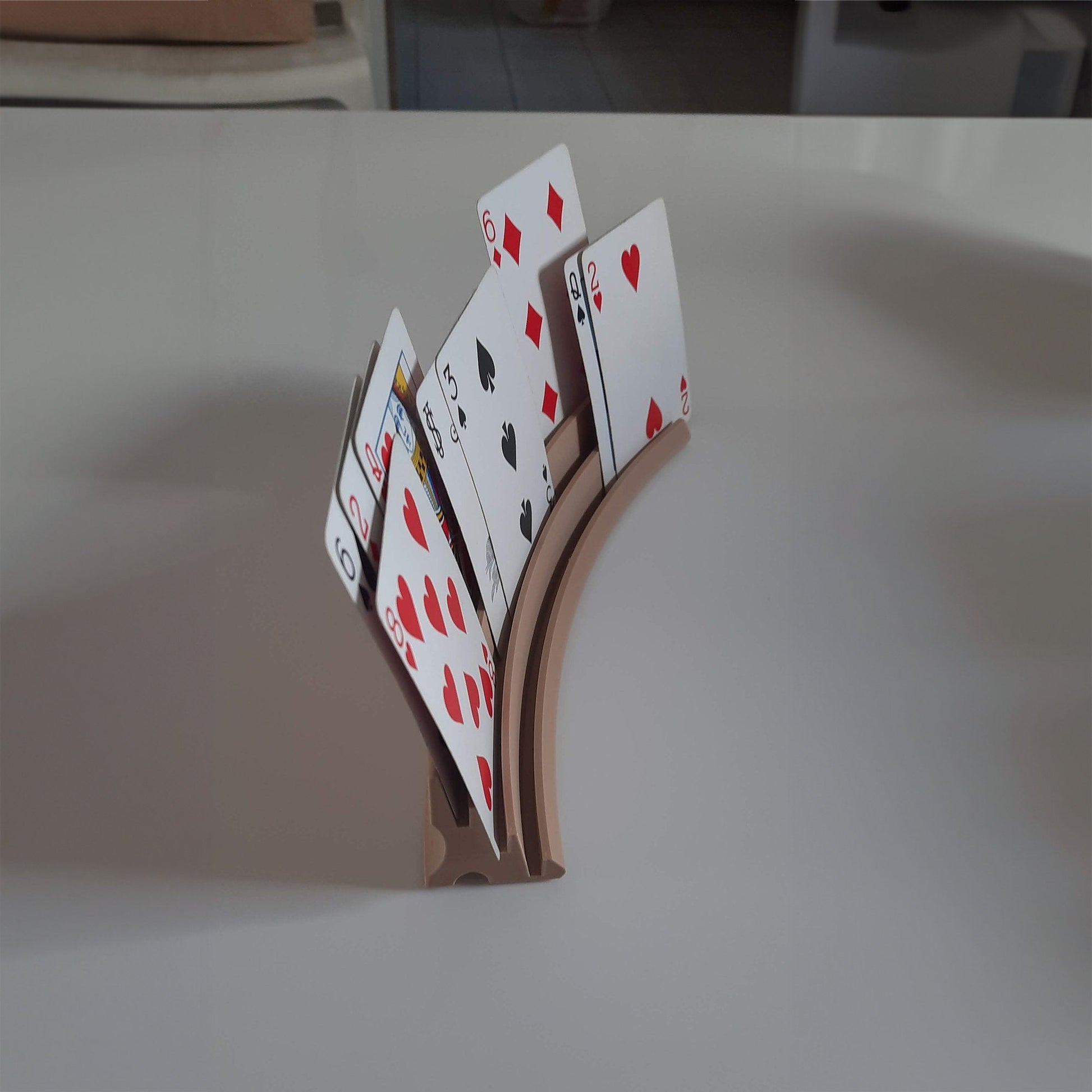 a set of playing cards sitting on top of a table