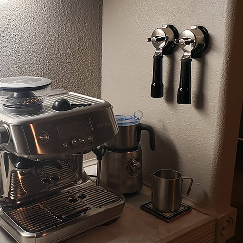 a coffee maker sitting on top of a counter