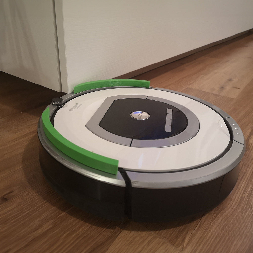 Two-piece bumper riser extensions for Roomba robot vacuums, view 6