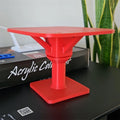 Rotating display turntable with square top plate for painting miniatures and models