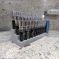 Fragrance sample holder with 30 slots for Scentbird spray bottles