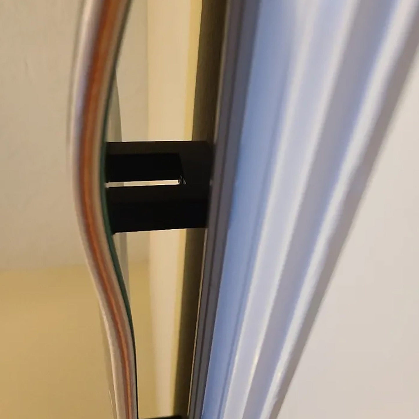 a close up of a door with a handle on it