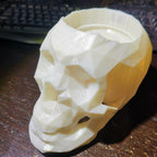 Low-poly geometric skull stand for Amazon Echo Dot 1st and 2nd gen, view 4