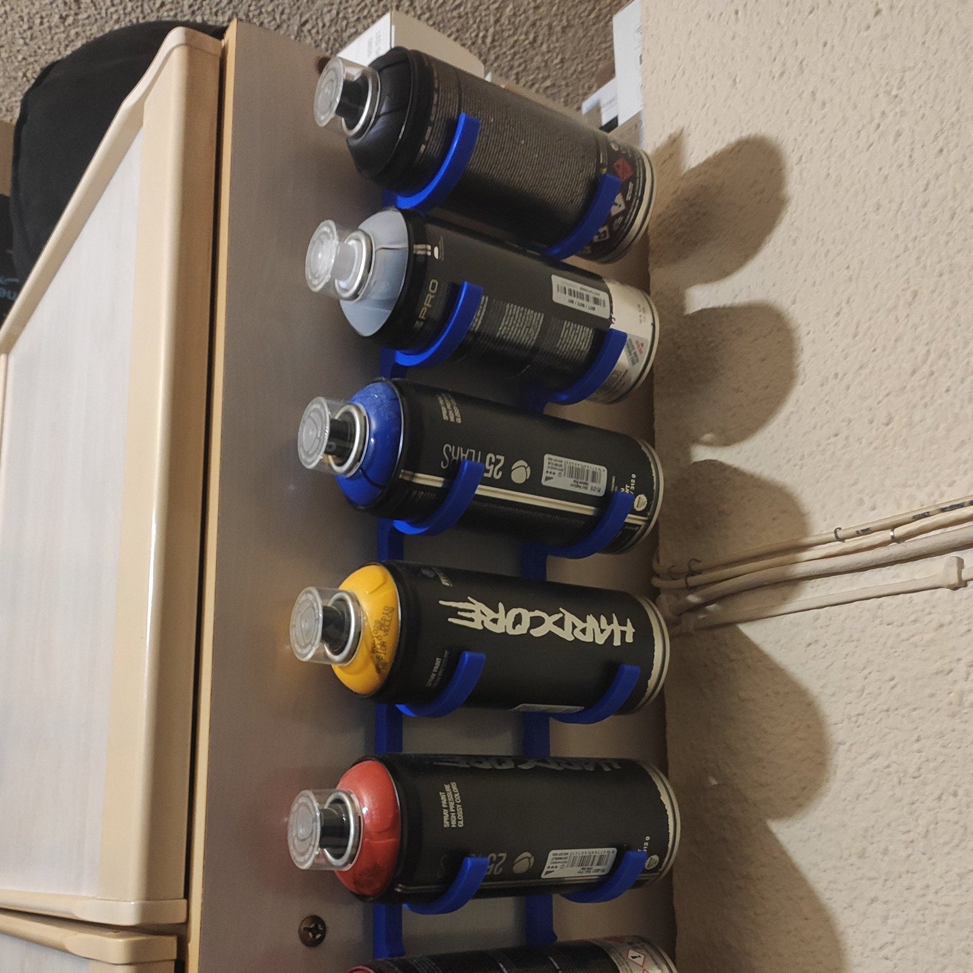 Spray Can Wall Storage System for Organized Garage