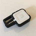 Keychain holder for Square Reader magstripe card reader with keyring loop