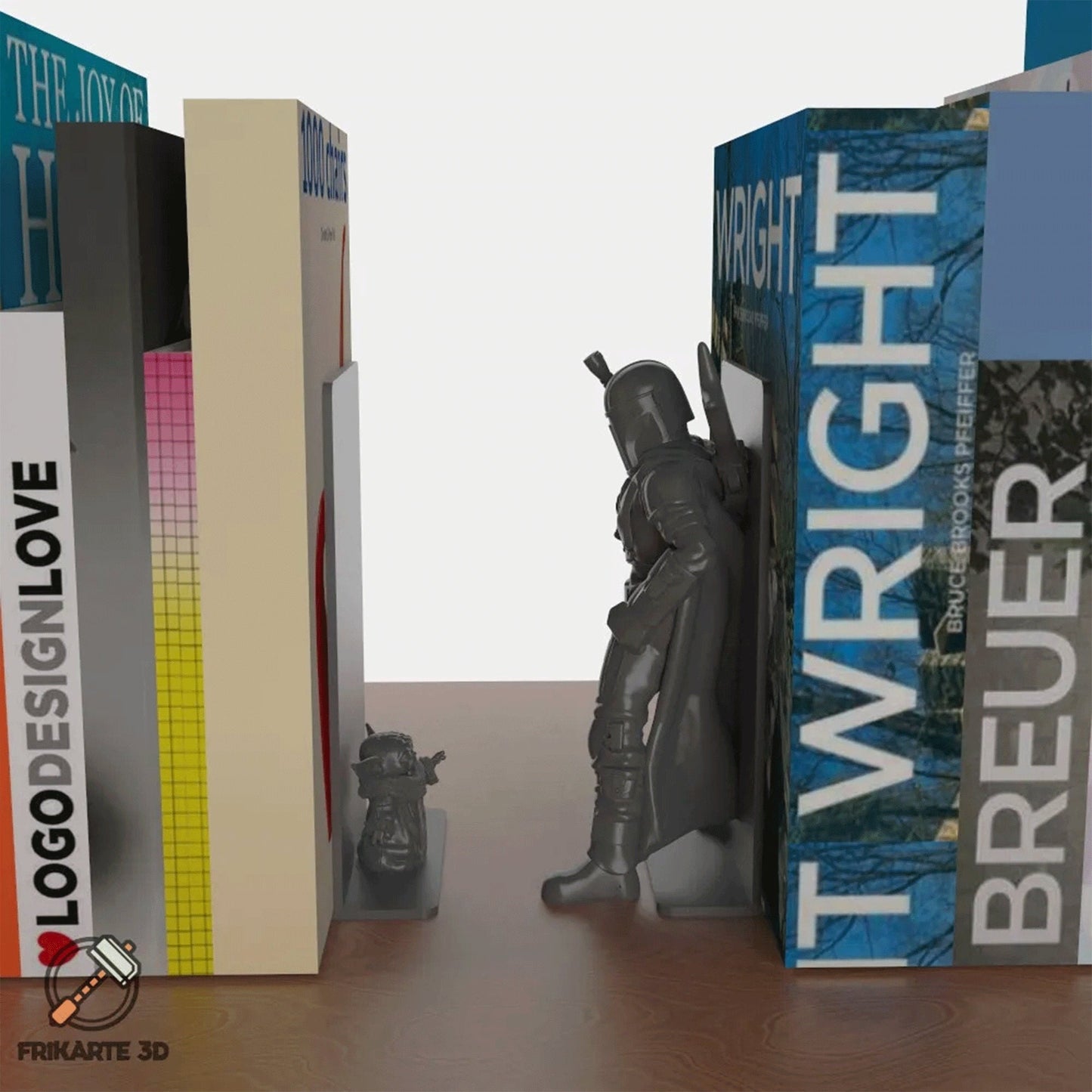 a couple of books sitting on top of a wooden table