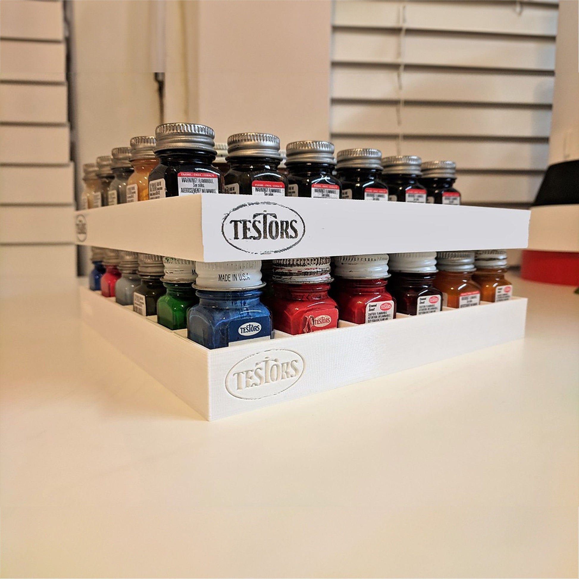 a display case with a variety of condiments