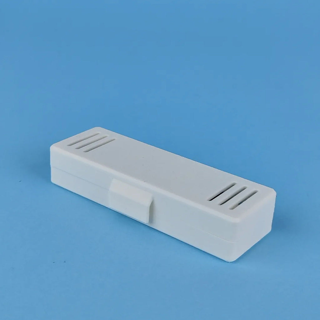 Hinged vented travel case holding six Oral-B replacement brush heads, view 4