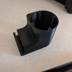 Side-mount tamper holder clipped to a Vitamix blender base