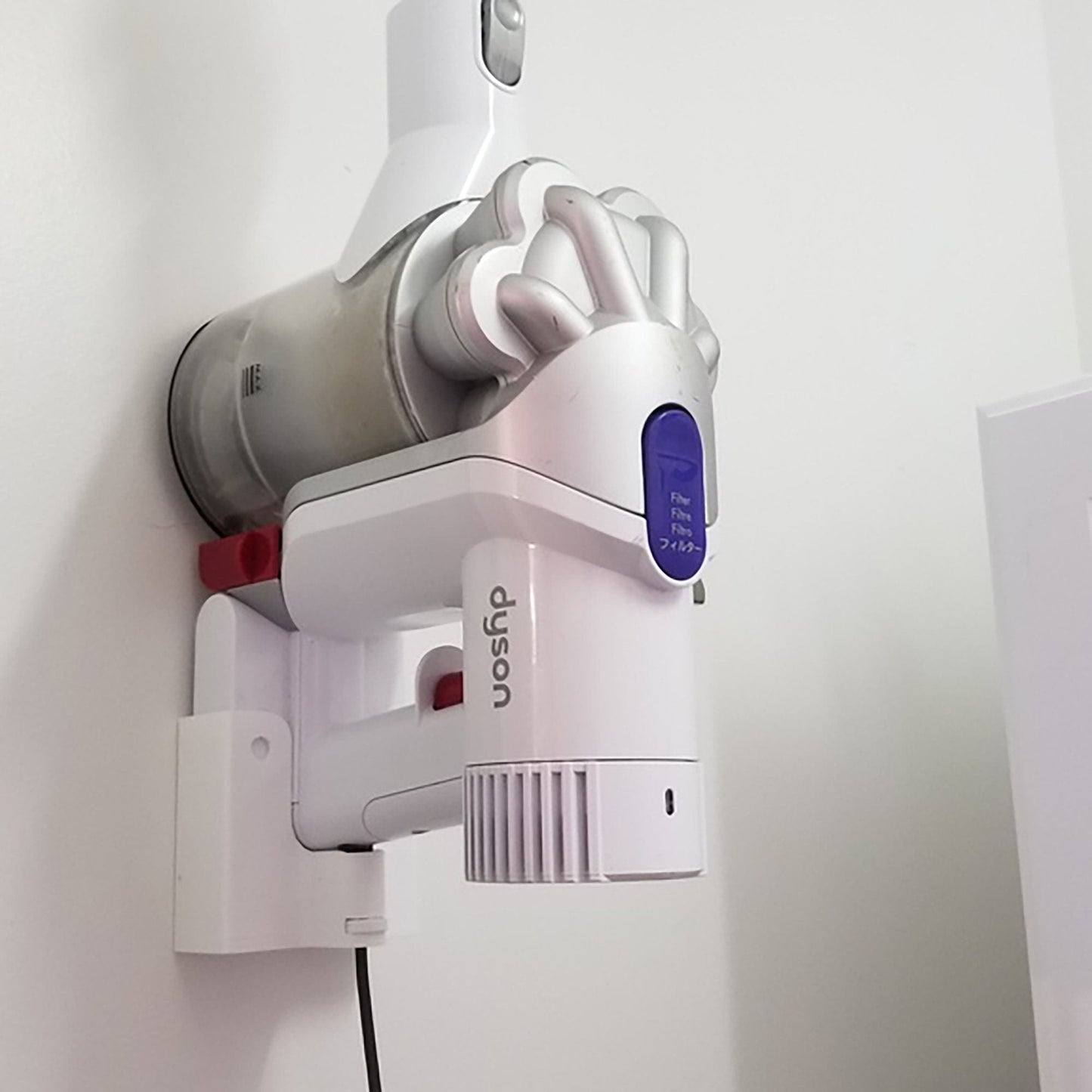 a close up of a device mounted on a wall