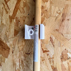 Gravity broom holder wall mount for 21-28mm tool handles, view 2