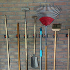 Gravity broom holder wall mount for 21-28mm tool handles, view 4